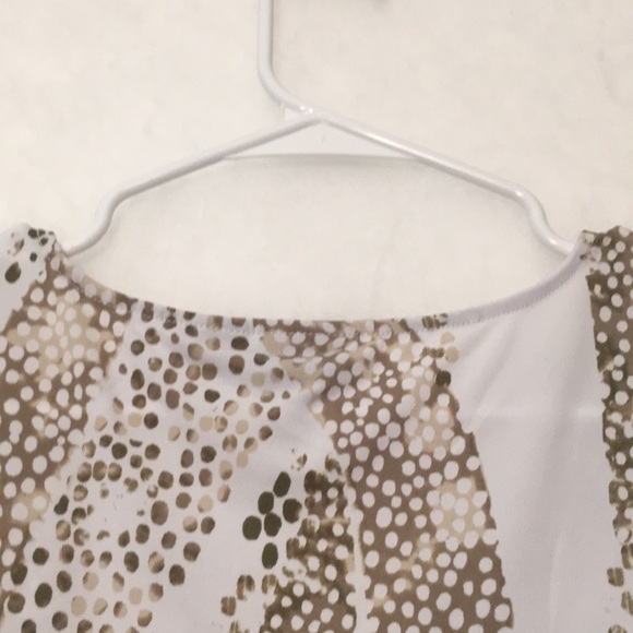 CHICO’S “Easy Wear” Packable Wrinkle Free Poly Jersey Knit 3/4 Sleeve Tie Front - Picture 4 of 16